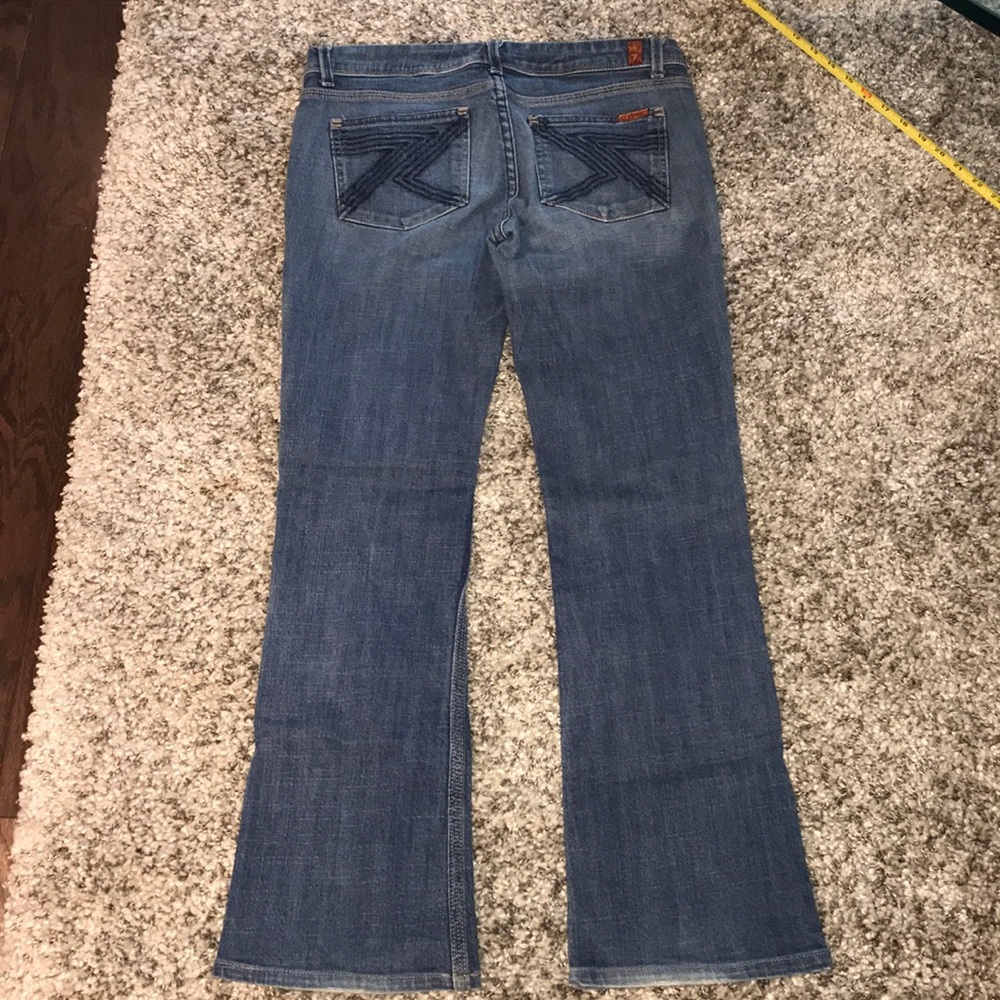 EUC 7 FOR ALL MANKIND Flynt jeans. Size 28. Light wash style.